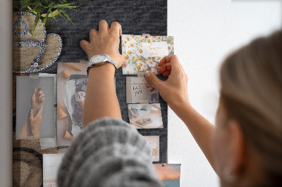 Tablero de corcho Diseño elegante con toques naturales.