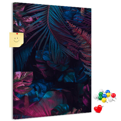 Tablón de corcho Un bosque misterioso de colores intensos