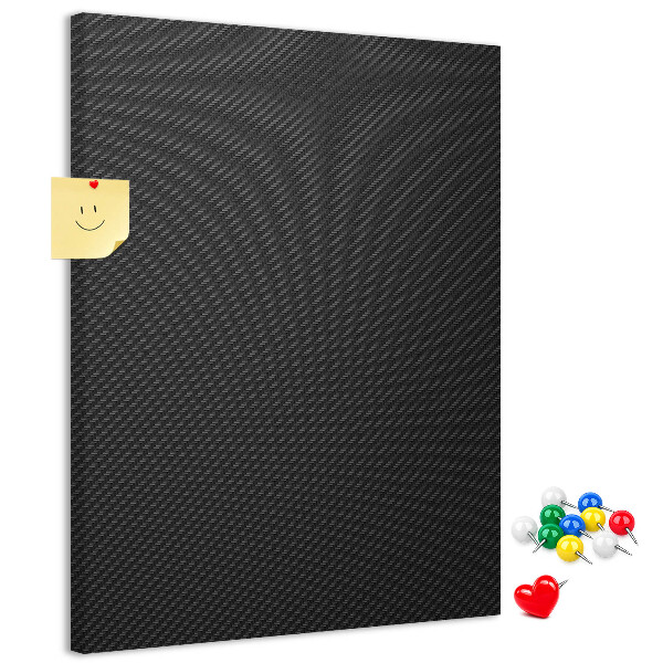 Tablero de corcho para pared Textura negra con un sutil patrón de carbón.