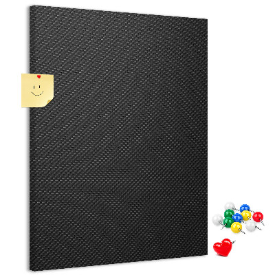 Tablero de corcho para pared Textura negra con un sutil patrón de carbón.
