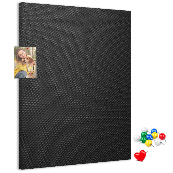 Tablero de corcho para pared Textura negra con un sutil patrón de carbón.