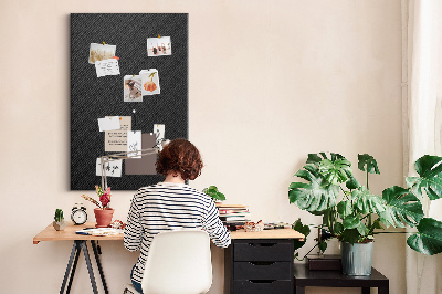 Tablero de corcho para pared Textura negra con un sutil patrón de carbón.