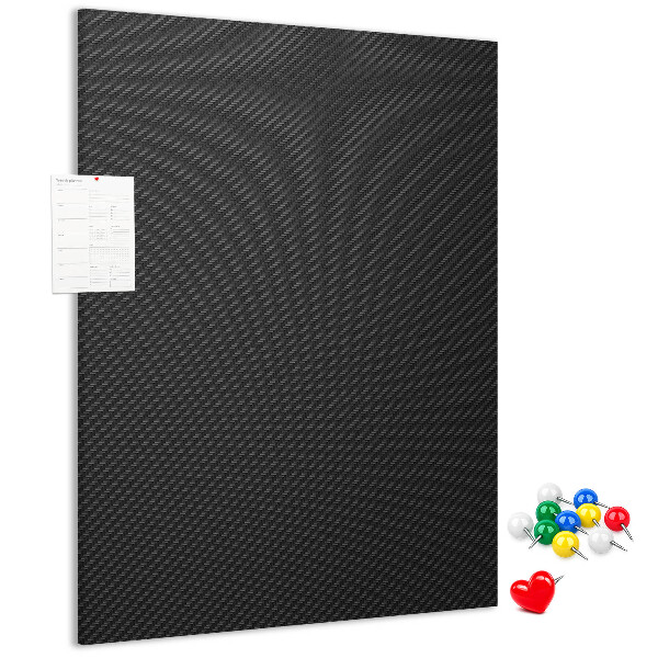 Tablero de corcho para pared Textura negra con un sutil patrón de carbón.