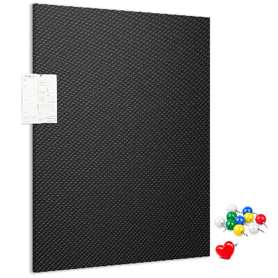 Tablero de corcho para pared Textura negra con un sutil patrón de carbón.