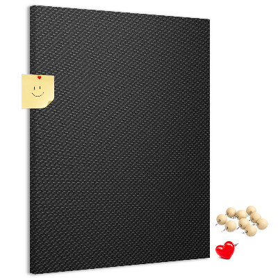 Tablero de corcho para pared Textura negra con un sutil patrón de carbón.