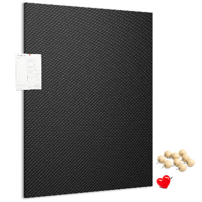 Tablero de corcho para pared Textura negra con un sutil patrón de carbón.