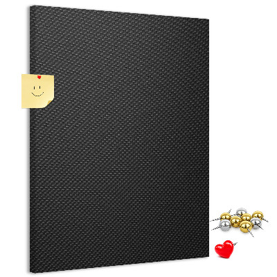 Tablero de corcho para pared Textura negra con un sutil patrón de carbón.