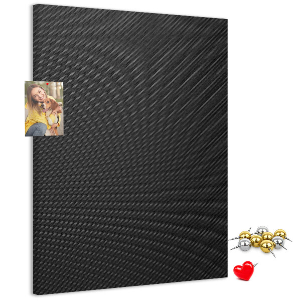 Tablero de corcho para pared Textura negra con un sutil patrón de carbón.