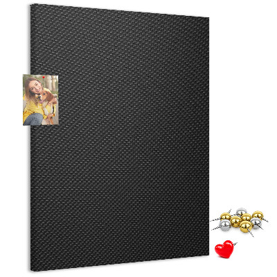 Tablero de corcho para pared Textura negra con un sutil patrón de carbón.