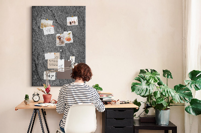 Decoración de pizarra de corcho con textura de piedra natural gris y negra