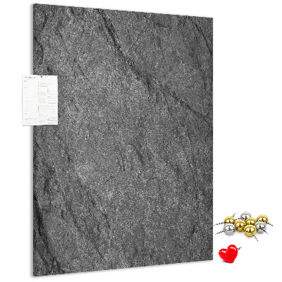 Decoración de pizarra de corcho con textura de piedra natural gris y negra