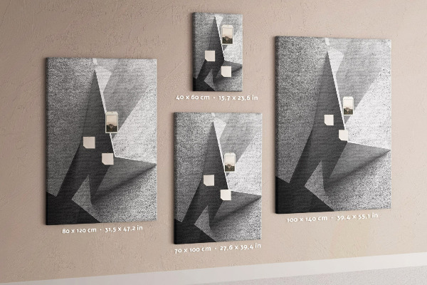 Tablón de corcho Geometría de hormigón en tonos grises