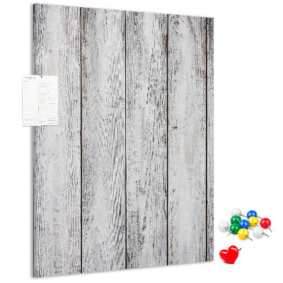 Tablero de corcho Tablas que crujen en tonos grises