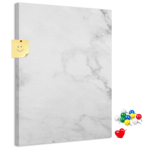 Pizarra de corcho decorativa con elegante estampado de mármol en tonos neutros