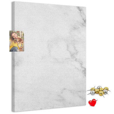 Pizarra de corcho decorativa con elegante estampado de mármol en tonos neutros