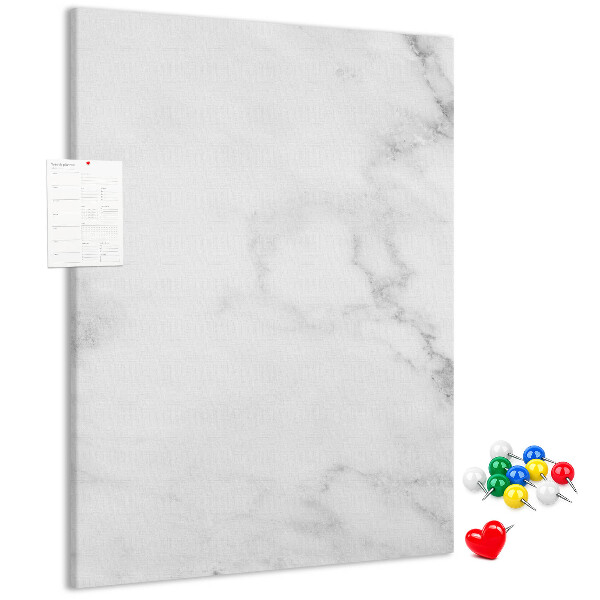 Pizarra de corcho decorativa con elegante estampado de mármol en tonos neutros