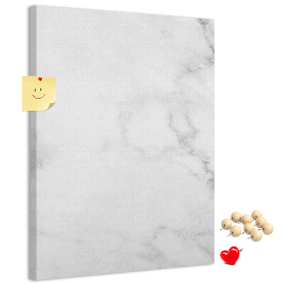 Pizarra de corcho decorativa con elegante estampado de mármol en tonos neutros