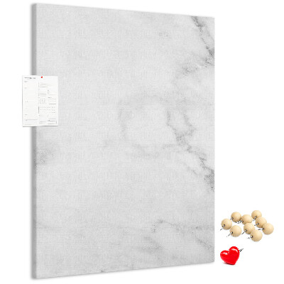 Pizarra de corcho decorativa con elegante estampado de mármol en tonos neutros