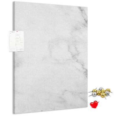 Pizarra de corcho decorativa con elegante estampado de mármol en tonos neutros