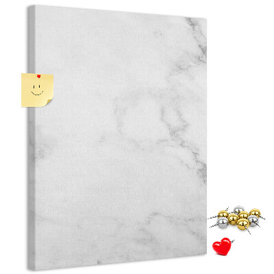 Pizarra de corcho decorativa con elegante estampado de mármol en tonos neutros