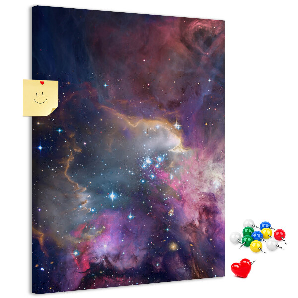 Tablón de corcho Una nebulosa cósmica llena de estrellas