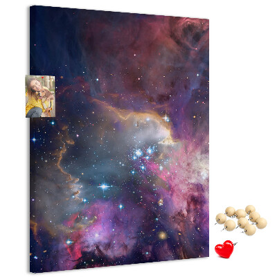 Tablón de corcho Una nebulosa cósmica llena de estrellas