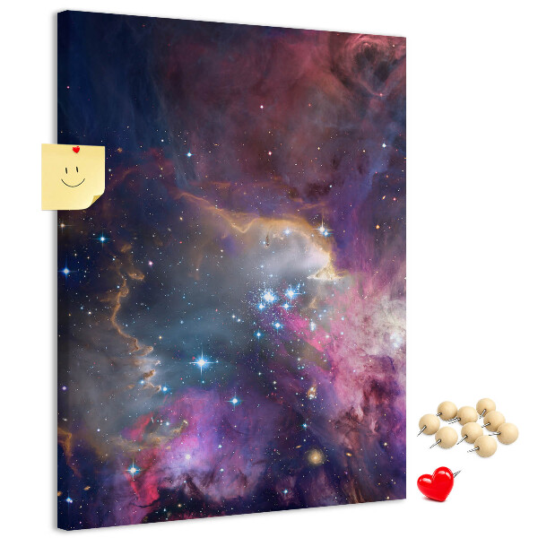 Tablón de corcho Una nebulosa cósmica llena de estrellas