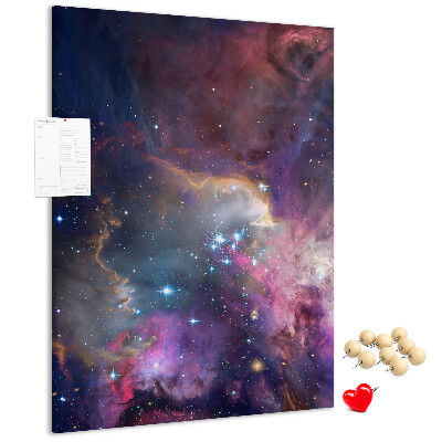 Tablón de corcho Una nebulosa cósmica llena de estrellas