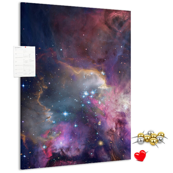 Tablón de corcho Una nebulosa cósmica llena de estrellas