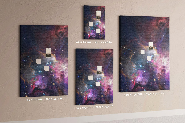 Tablón de corcho Una nebulosa cósmica llena de estrellas