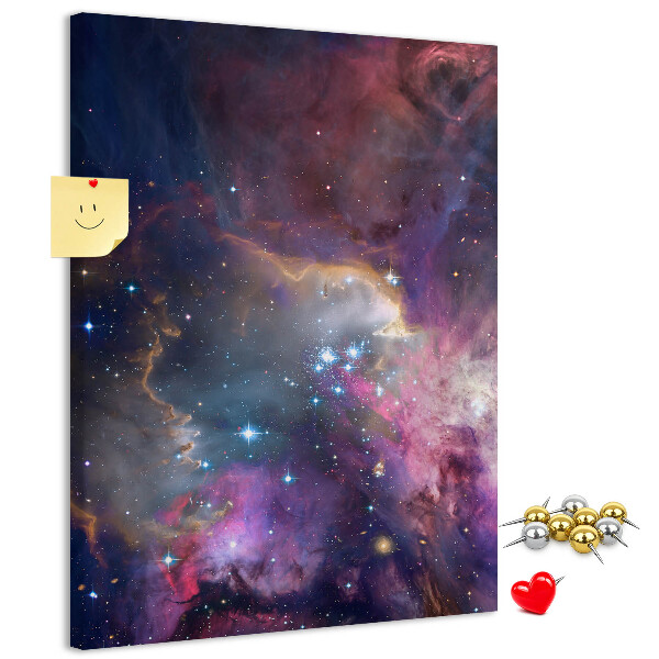 Tablón de corcho Una nebulosa cósmica llena de estrellas