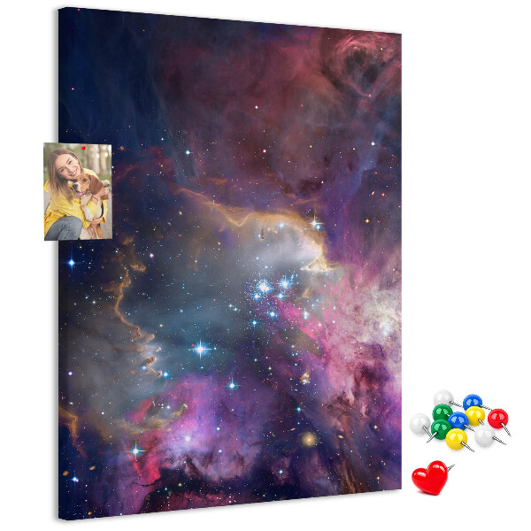 Tablón de corcho Una nebulosa cósmica llena de estrellas