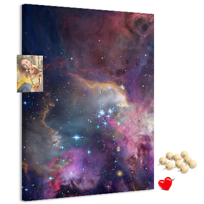 Tablón de corcho Una nebulosa cósmica llena de estrellas