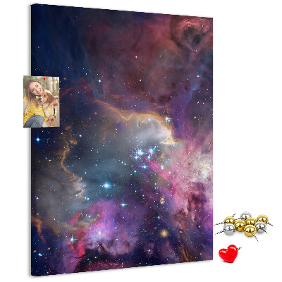 Tablón de corcho Una nebulosa cósmica llena de estrellas