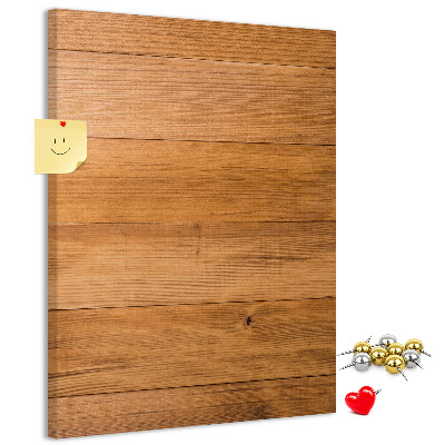 Tablero de corcho Madera natural en tonos cálidos