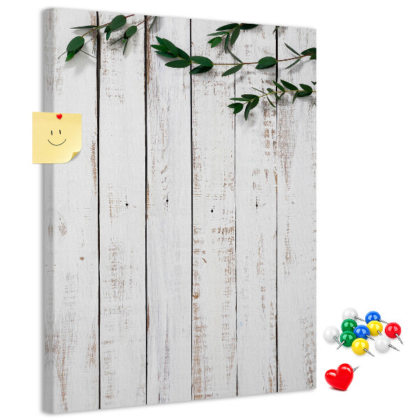Tablero de corcho para pared Tablas rústicas con ramas delicadas