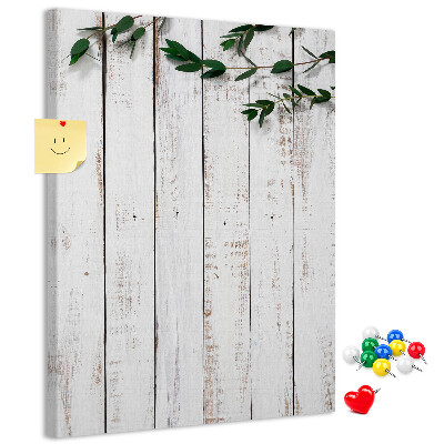 Tablero de corcho para pared Tablas rústicas con ramas delicadas