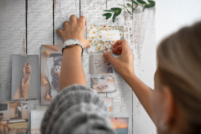 Tablero de corcho para pared Tablas rústicas con ramas delicadas