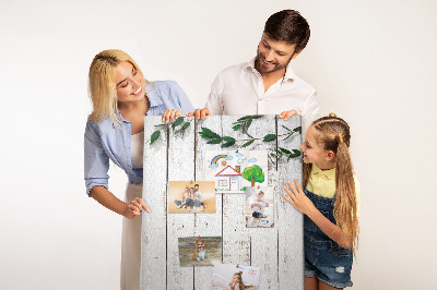 Tablero de corcho para pared Tablas rústicas con ramas delicadas