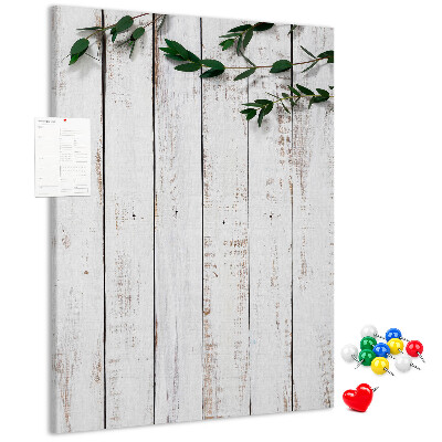 Tablero de corcho para pared Tablas rústicas con ramas delicadas