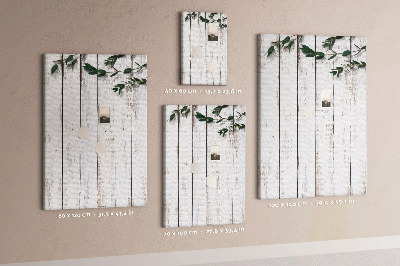 Tablero de corcho para pared Tablas rústicas con ramas delicadas