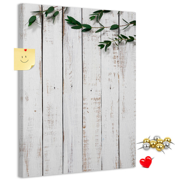 Tablero de corcho para pared Tablas rústicas con ramas delicadas