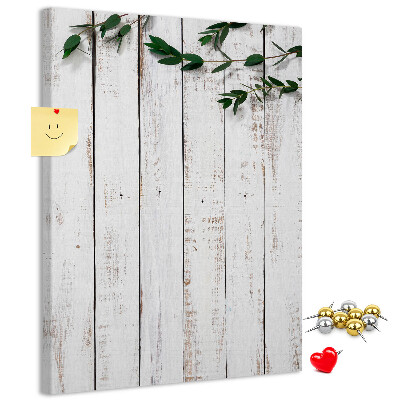 Tablero de corcho para pared Tablas rústicas con ramas delicadas