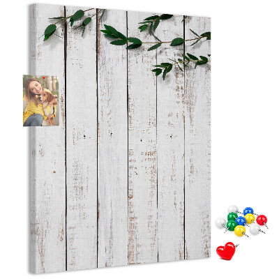 Tablero de corcho para pared Tablas rústicas con ramas delicadas