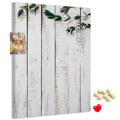 Tablero de corcho para pared Tablas rústicas con ramas delicadas