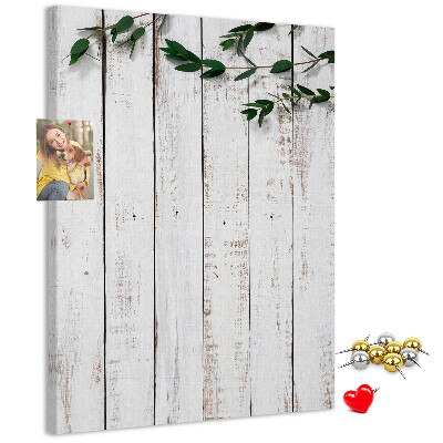 Tablero de corcho para pared Tablas rústicas con ramas delicadas