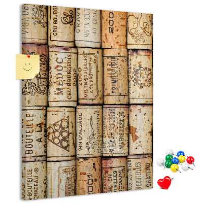 Tablero de corcho Tapones de vino de estilo rústico