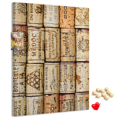Tablero de corcho Tapones de vino de estilo rústico