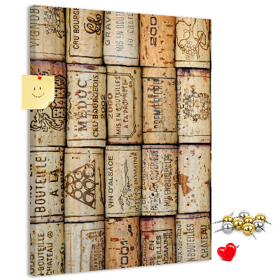 Tablero de corcho Tapones de vino de estilo rústico
