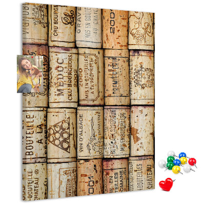 Tablero de corcho Tapones de vino de estilo rústico